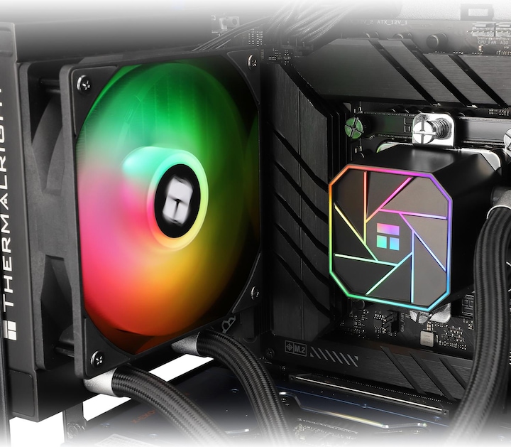 Produktbild Thermalright Aqua Elite 120 V3 Black ARGB - CPU-Wasserkühlung - Max 26 dBA