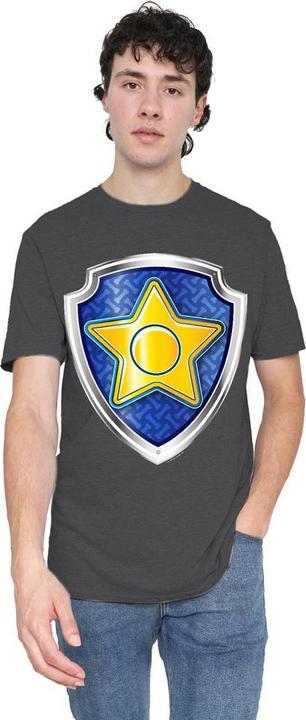 Actual product image Paw Patrol Unisex Adult Chase Badge T-Shirt (XL)