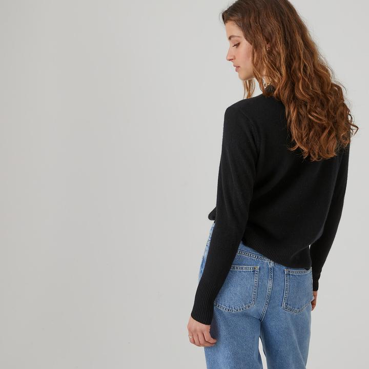 Produktbild La Redoute Collections Pullover runder Ausschnitt Feinstrick in Kaschmir (XL)