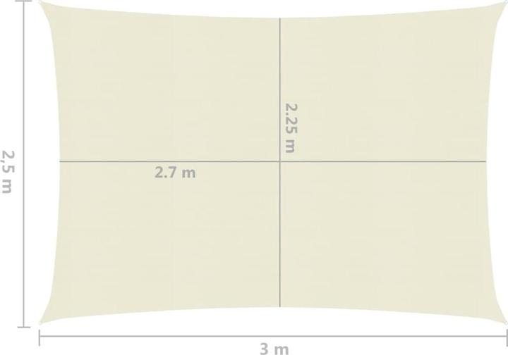 Actual product image vidaXL Sonnensegel (250 x 300 cm)