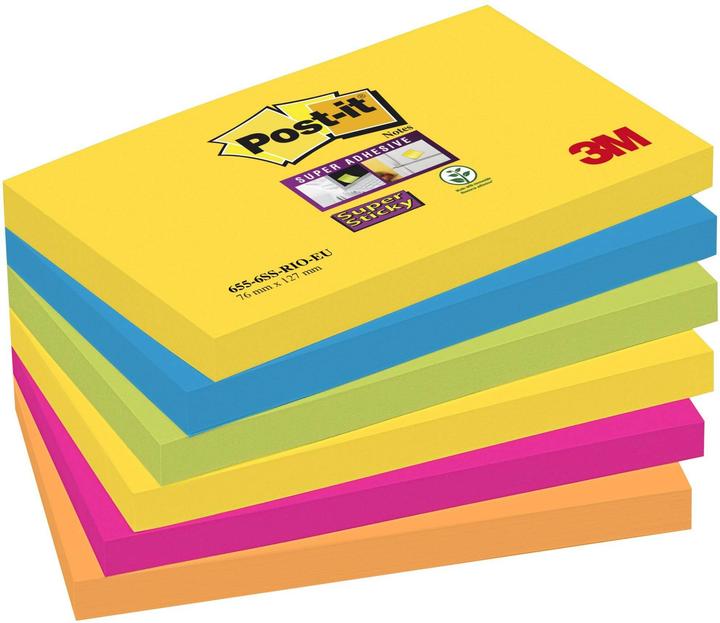 Post-it Super Sticky Carnival (127 x 76 mm)