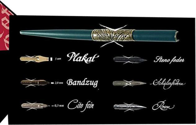 Actual product image Herbin Calligraphy set (Black, 1 x)