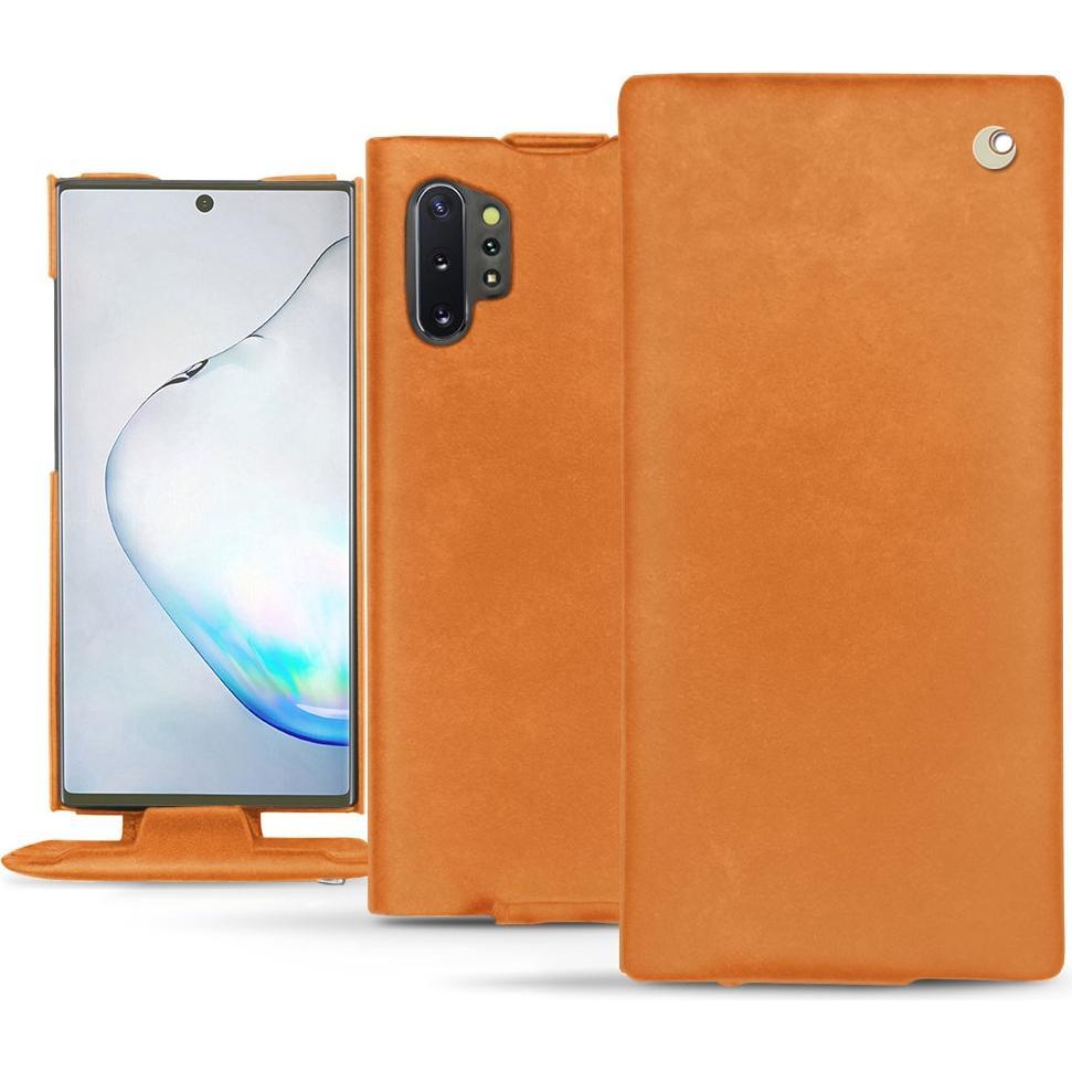 Noreve Lederschutzhülle vertikal (Samsung Galaxy Note 10+), Smartphone Hülle, Orange