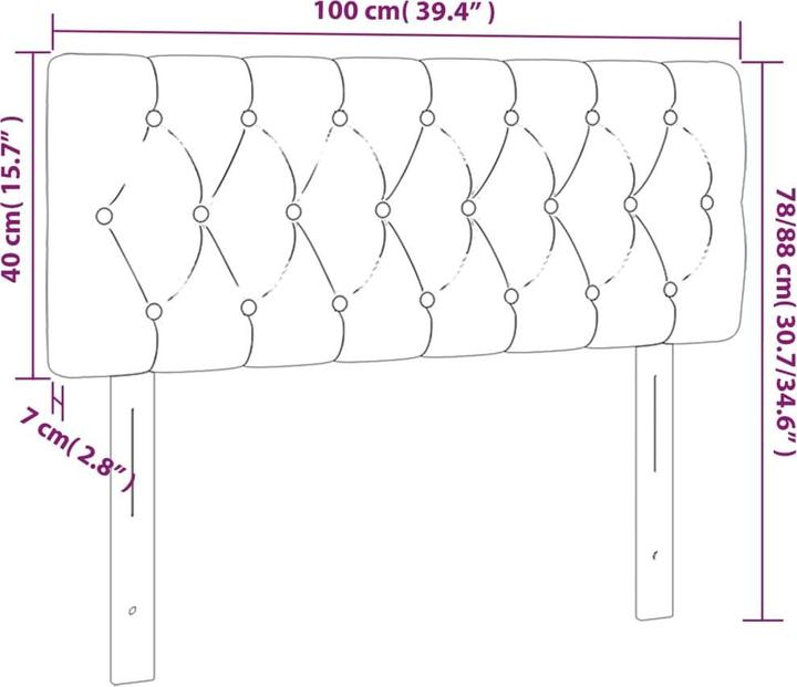 Actual product image vidaXL Naoma (180 x 7 x 88 cm)