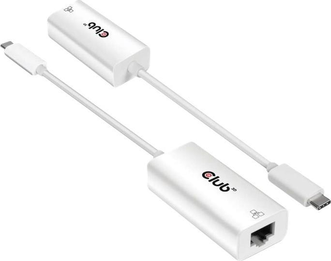 Produktbild Club 3D USB3.2 Gen1 Typ-C zu RJ-45 (USB 3.2, RJ45 (1x))