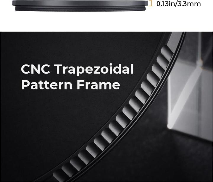Produktbild K&F Concept 1/2 Black Mist Filter Nano X 55mm (KF-01.1650) (Black Mist Filter, 55 mm)