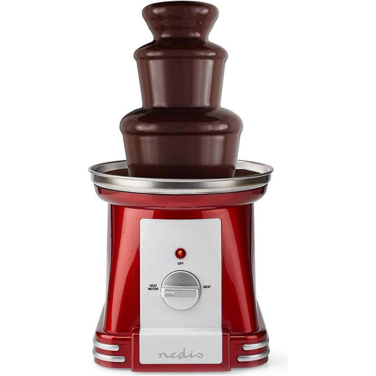 Thumbnail - Nedis Schokoladenbrunnen FCCF100FRD, Fun Kitchen, Rot, Weiss