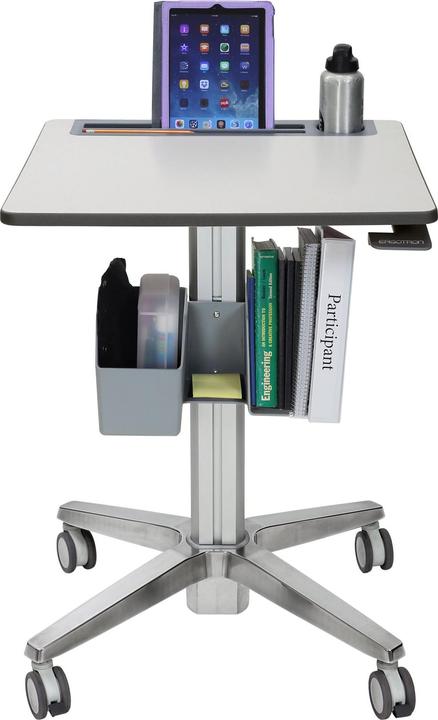 Produktbild Ergotron LearnFit mobiler Steh-Sitz Tisch mit 40.6cm Höhenverstellung