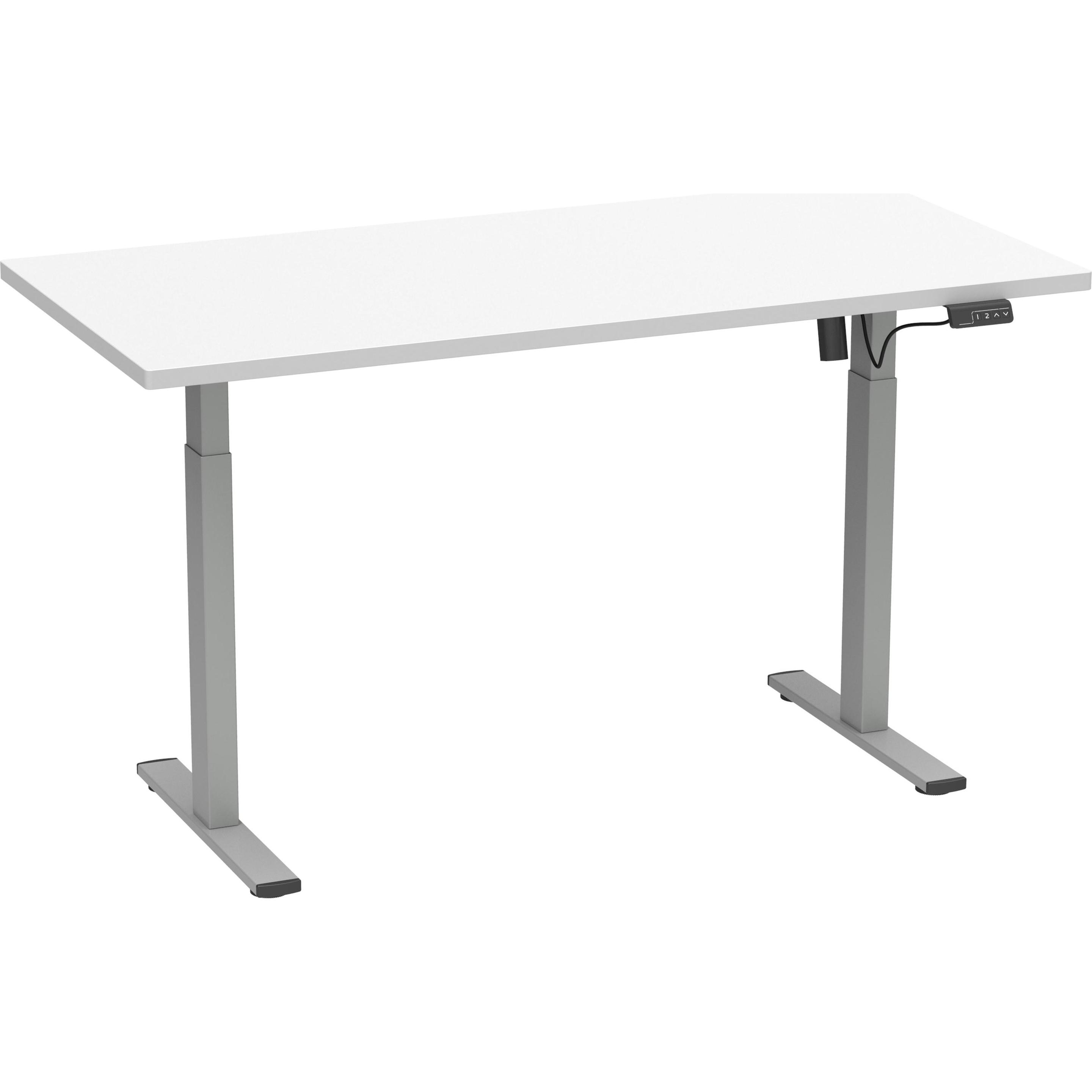 VCM, Schreibtisch, Schreibtisch verstellbar Lona 110x50 si (110 x 50 x 120 cm)
