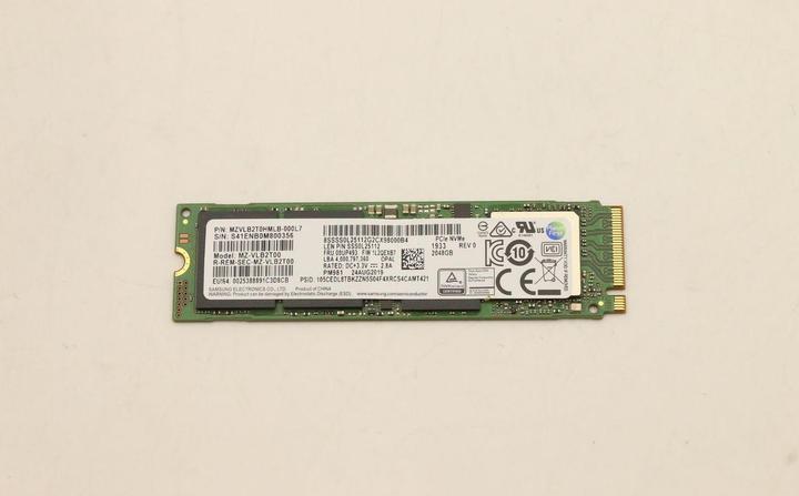 Image du produit Lenovo SSD M.2 PCIe de 2048 Go (2048 Go, M.2 2280)