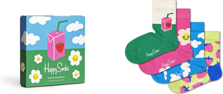 Image du produit Happy Socks Summertime Gift Set (paquet de 4, 24 - 26)