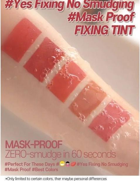 Produktbild Etude House House Fixing Tint 11 Rose Blending Long Lasting High Pigmented Liquid Lipstick Waterproof Lightweigh (11 Rose Blending)