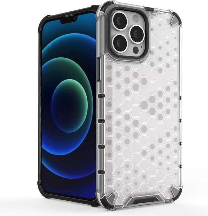 Produktbild Hurtel Honeycomb Handyhülle Schutzhülle mit TPU Rahmen für iPhone 13 Pro Max grün (Apple iPhone 13 Pro Max)