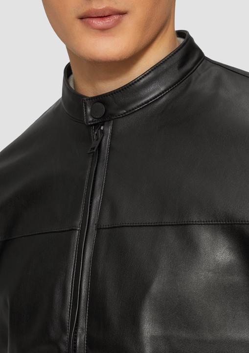 Produktbild S.Oliver Indoor-Jacke Jacke aus Lederimitat mit Stehkragen (XL)