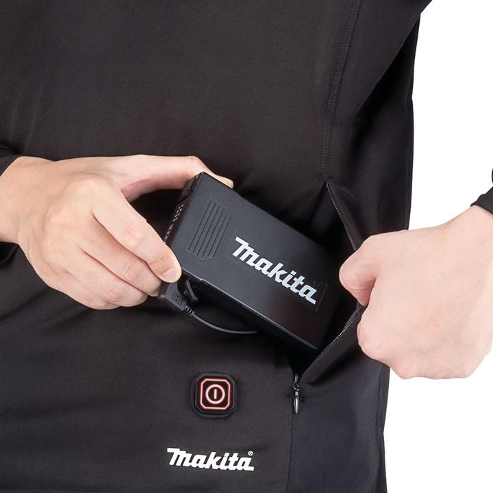 Actual product image Makita Battery thermal shirt DCX201CS | size S | 12V / 14.4V /18V, without battery, without charger (S)