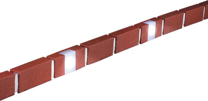 Produktbild HTI-Living Beeteinfassung 230 cm Ziegelstein mit Beleuchtung (233 cm)