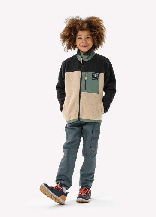 Actual product image Quechua Kids fleece jacket size 122-170 Sherpa warm hiking - NH500 TW (140)