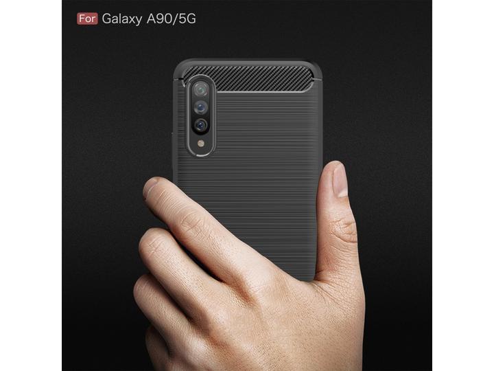 Image du produit Screenguard Samsung Galaxy A90 5G Housse Carbon Brushed Soft TPU (Samsung Galaxy A90 5G)