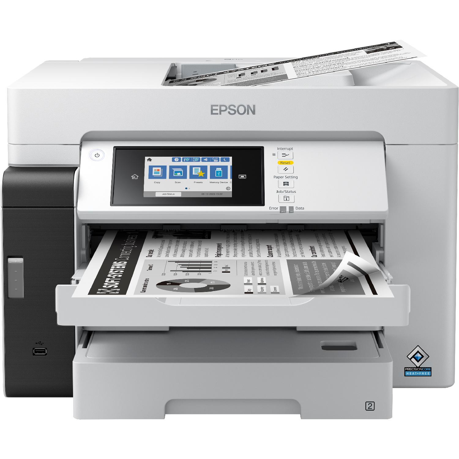 Epson EcoTank Pro ET-M16685 (Schwarz-Weiss), Drucker, Grau, Schwarz
