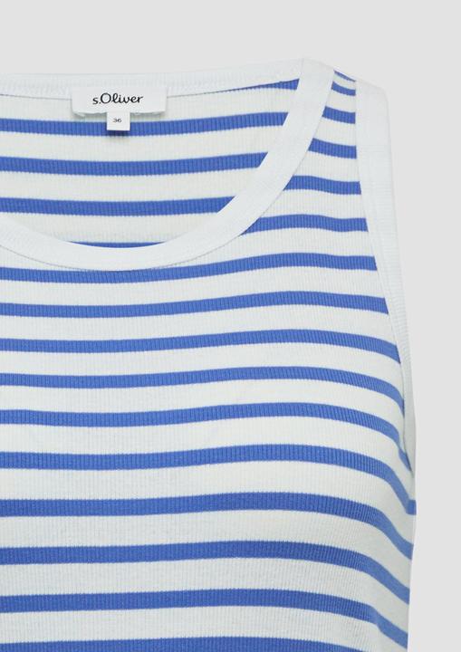 Produktbild s.Oliver T-Shirt Elastisches Top mit Rippstruktur (42)