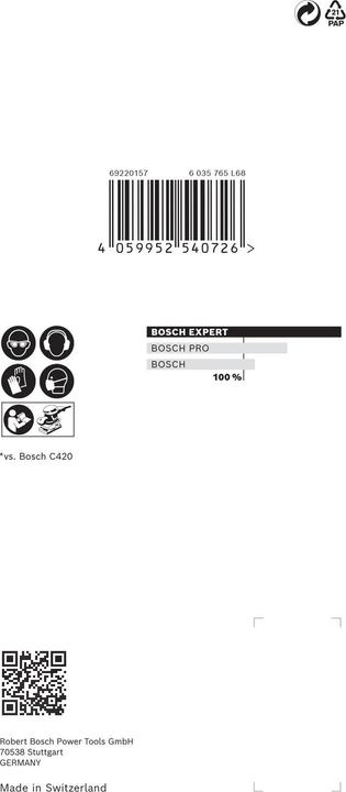 Image du produit Bosch Professional Zubehör Expert M480 Filet abrasif pour ponceuses vibrantes, 80 x133 mm, G 80, 10 pces. (80)