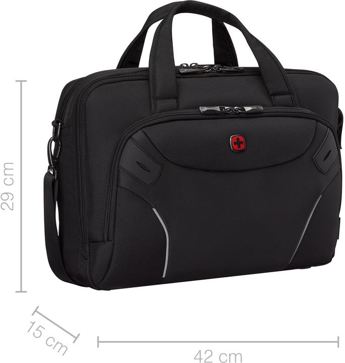 Productafbeelding Wenger Cosmic Brief 14 - 16" Laptop-Tasche mit Tablet-Fach - schwarz (16")