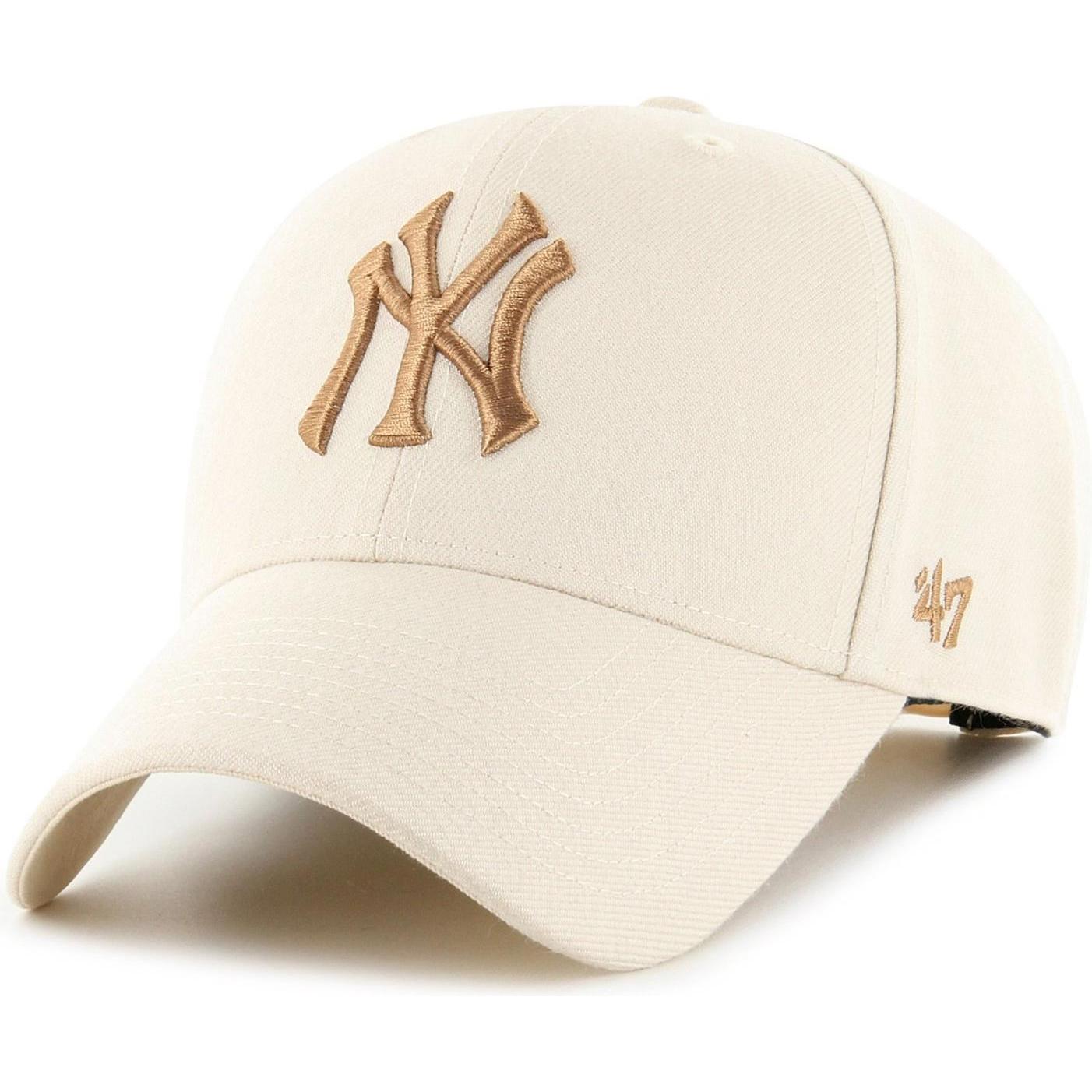 47 Brand, Herren, Cap, MLB New York Yankees, Beige, (One Size)