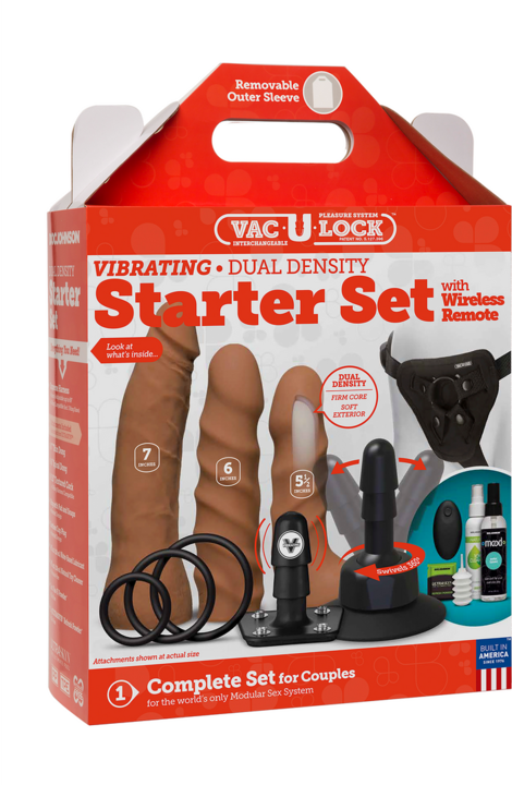 Produktbild Doc Johnson Vibrating Dual Density Starter Set Caramel