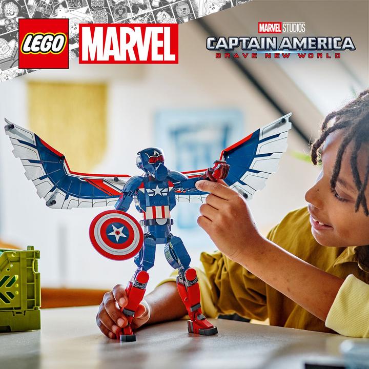 Produktbild LEGO New Captain America Baufigur (76296, LEGO Marvel)