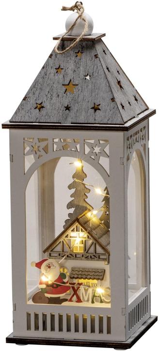 Konstsmide 3270-210 LED Holzlaterne mit Haus
