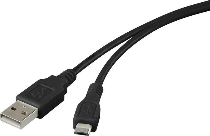 Actual product image Renkforce USB 2.0 Cable (1x USB 2.0 Plug A (1 m, USB 2.0, 2.50 W)