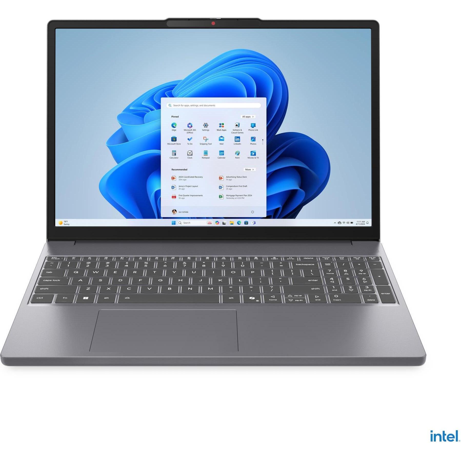 Lenovo IdeaPad Slim 3 (15.30", Intel Core i5-13420H, 16 GB, 1000 GB, DE), Notebook, Grau