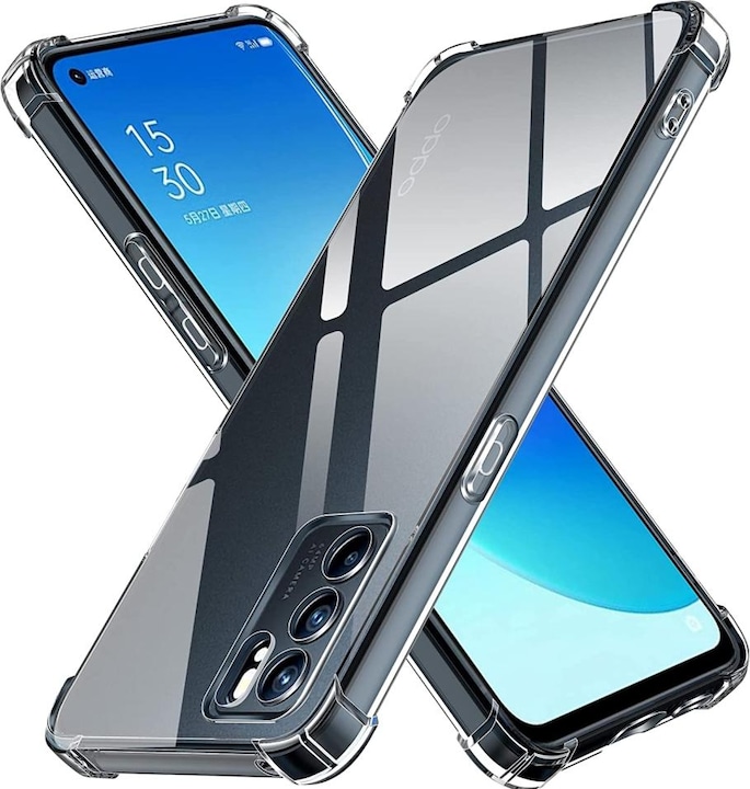 Immagine prodotto Screenguard Oppo Reno6 5G Custodia Crystal Soft Airbag Bumper (Oppo Reno 6 5G)