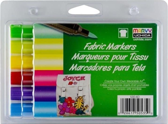 Immagine prodotto Marvy Pinsel-Textilmarker 6 Farben (6x)