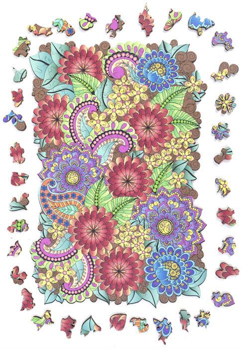 Craft Buddy Mandala, puzzle en bois A3 (236 pièces)