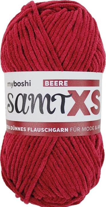 Produktbild Myboshi Wolle Chenille Samt, Beere (90 m)