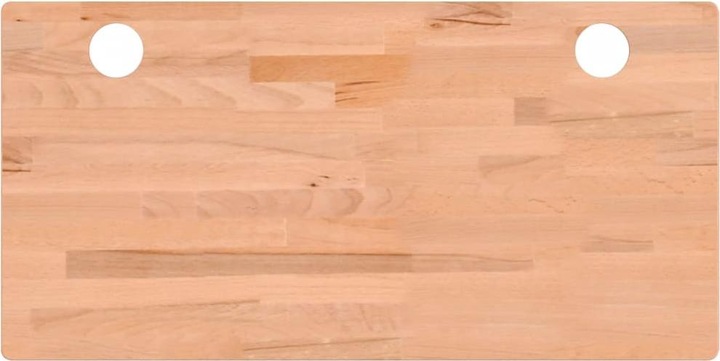 Actual product image VidaXL Schreibtischplatte 100x50x2,5 cm Massivholz Buche,Material