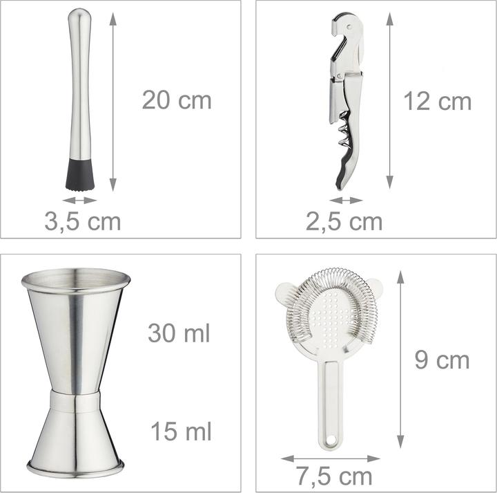 Produktbild Relaxdays Cocktail-Set (Cocktail Set)