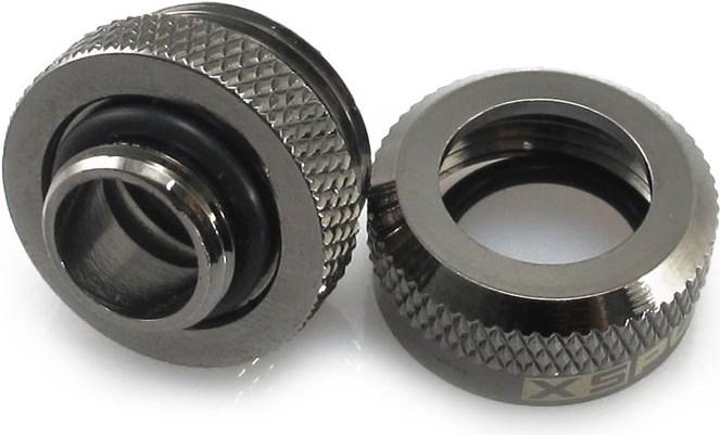 Image du produit XSPC Raccord G1/4" sur tube dur 14mm, noir chrome - 8 pièces