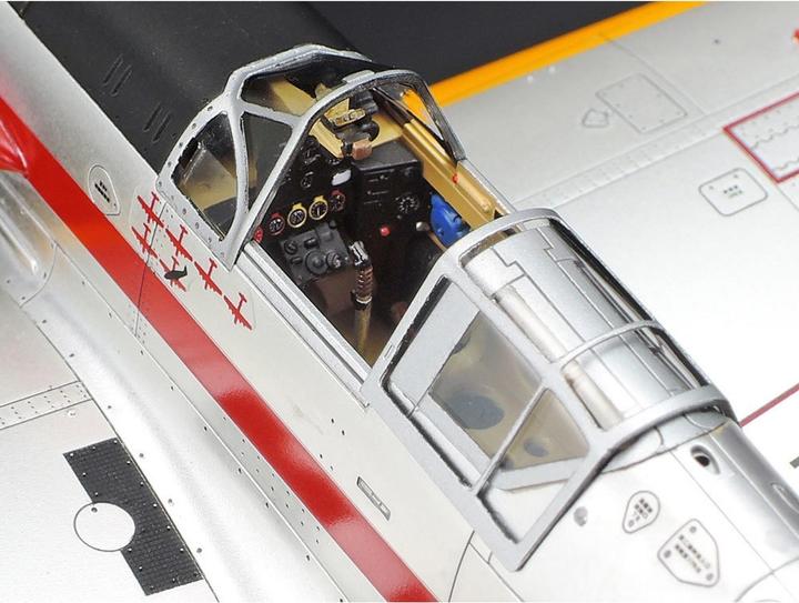 Actual product image Tamiya 1/48 Kawasaki Ki-61-Id Hien (Tony) Silver C.Plated