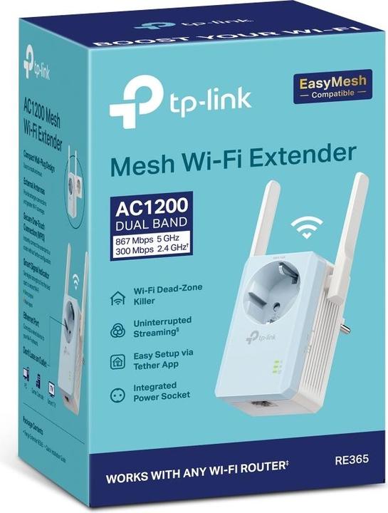 Image du produit TP-Link AC1200 WI-FI Range Extender (867 Mbit/s, 300 Mbit/s)