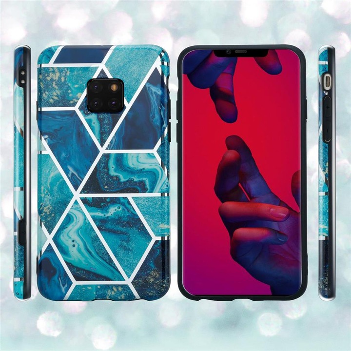 Produktbild Cadorabo IMD TPU Bunter Marmor Cover (Huawei Mate 20 Pro)