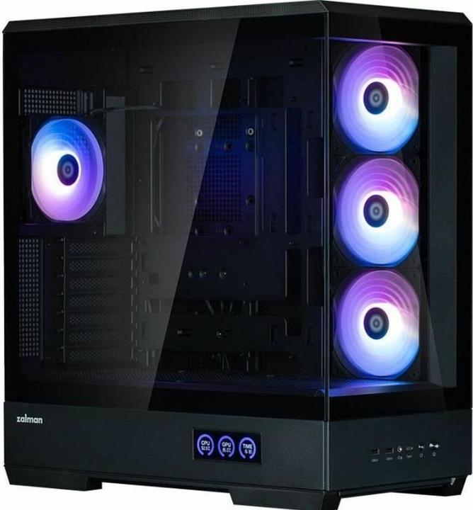 Produktbild Zalman GHE P50 DS ATX Geh??use Tempered Glass Panoramic View - Schwarz (ATX, mATX, Mini-ITX)