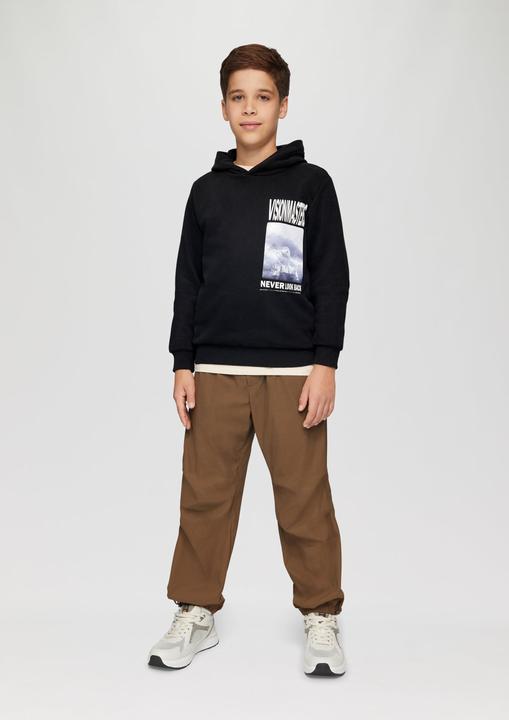 Actual product image S.Oliver Sweatshirt Wärmendes Kapuzen-Sweatshirt mit Frontprint (146, 152)