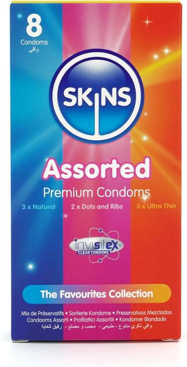Actual product image Skins Condoms Assorted 12 Pack (12 pcs.)