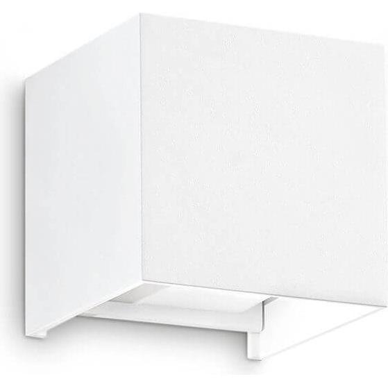 Ideal lux, Gartenbeleuchtung, ATOM LED Wandleuchte 2x 2x12W Weiss IP54 warmweiss 313436 (1050 lm, IP54)