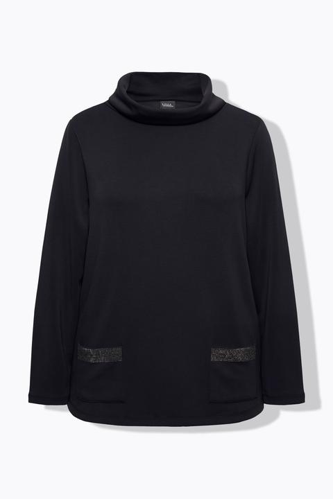 Actual product image Ulla Popken Cowl Neck Beaded Sweatshirt (42, 44)