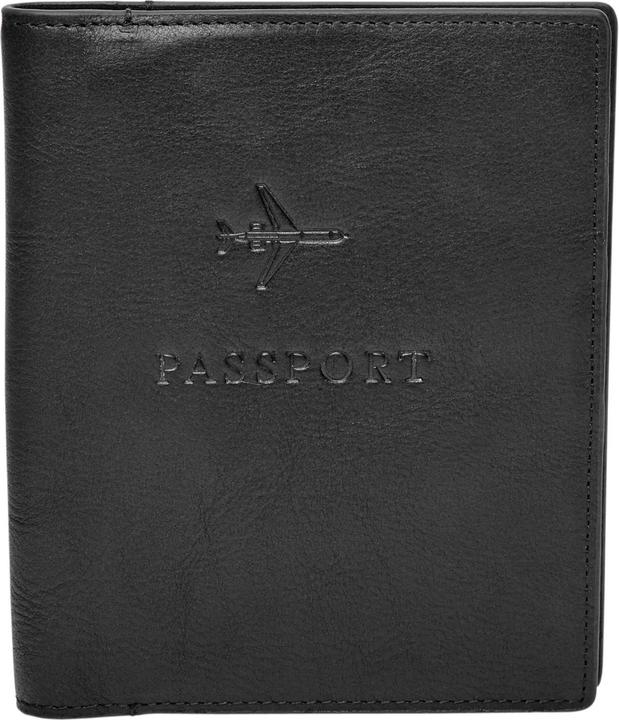 Actual product image Fossil Leather passport holder 11.5 cm