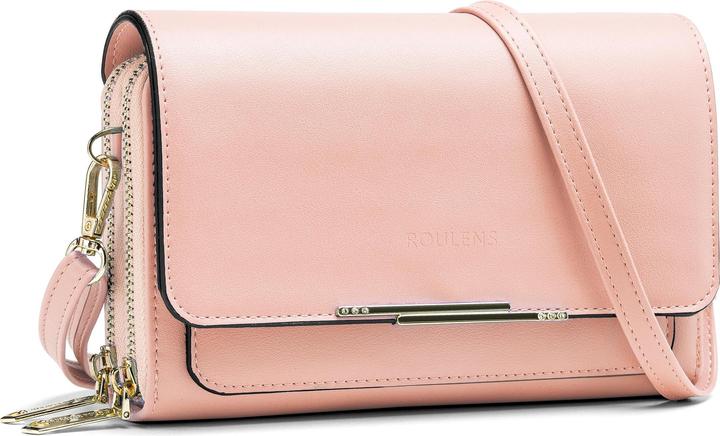 Produktbild Only-Bags.Store PU Leder Crossbody Umhängetasche Passport Handytasche mit Kartenschlitz Verstellbarer abnehmbarer