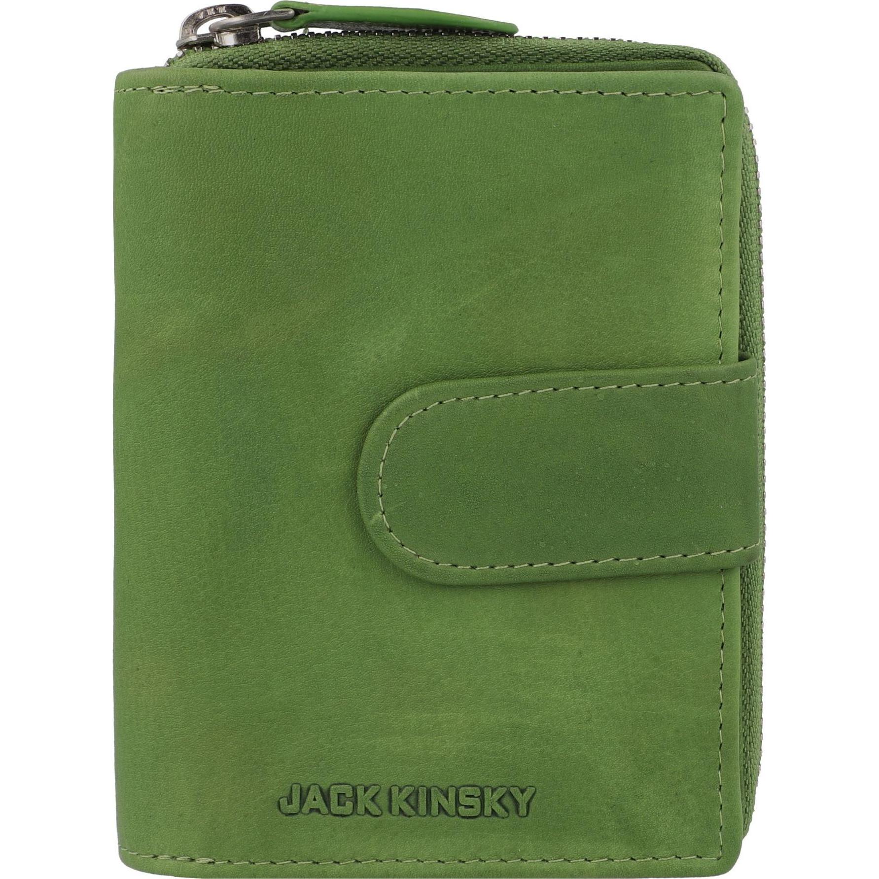 Thumbnail - Jack kinsky, Damen, Portemonnaie, Aruba 516 Geldbörse Leder 10 cm, Grün